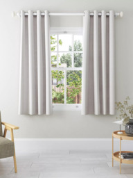 John Lewis Alda Weave Pair Lined Eyelet Curtains - thumbnail 4