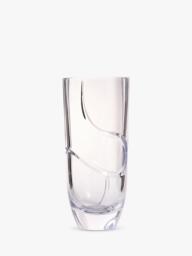 Vera Wang Luxe Graphite Cut Glass Crystal Vase, H21cm, Clear - thumbnail 1