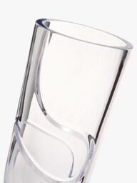 Vera Wang Luxe Graphite Cut Glass Crystal Vase, H21cm, Clear - thumbnail 2