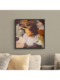 John Lewis Natasha Barnes 'Sweet Velvet' Framed Canvas Print, 64 x 64cm, Brown/Gold - thumbnail 2
