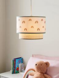 John Lewis Kids' Hessian Rainbow Double Layered Lampshade, Natural - thumbnail 5