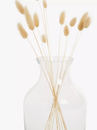John Lewis Glass Plump Posy Vase, H20.5cm, Clear - thumbnail 3