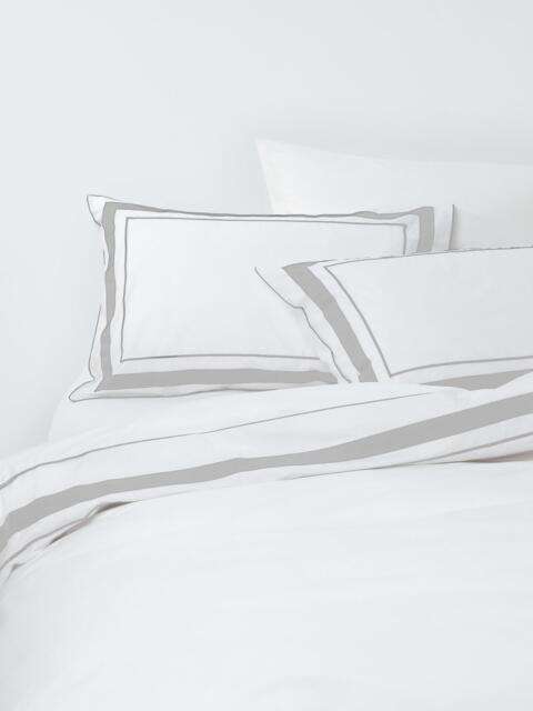 John Lewis Sloane Pure Cotton Percale Duvet Cover Set, 200 Thread Count - image 1