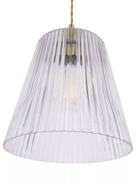 Laura Ashley Callaghan Large Pendant Ceiling Light, Antique Brass - thumbnail 6