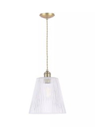 Laura Ashley Callaghan Large Pendant Ceiling Light, Antique Brass - thumbnail 4