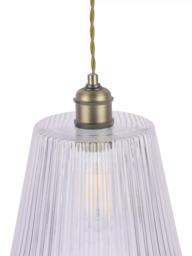 Laura Ashley Callaghan Large Pendant Ceiling Light, Antique Brass - thumbnail 5