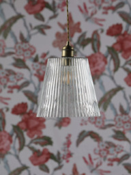 Laura Ashley Callaghan Large Pendant Ceiling Light, Antique Brass - thumbnail 2
