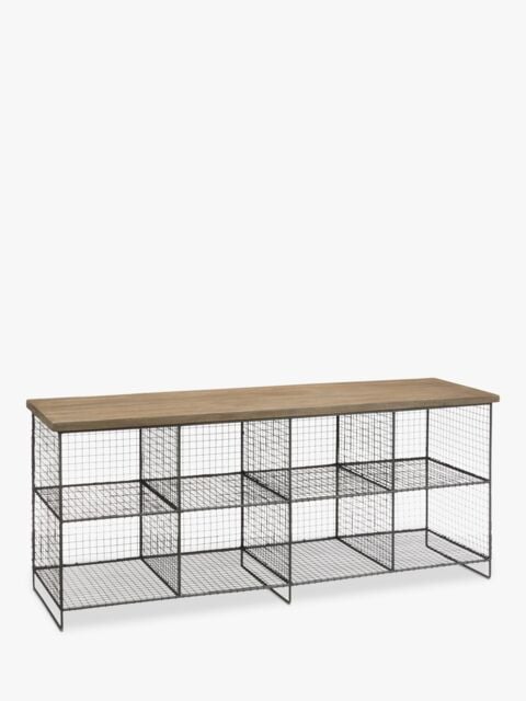 John Lewis Restoration Shoe Rack and Bench, Grey - image 1