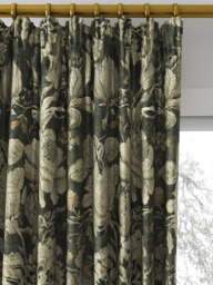 Clarke & Clarke Sissinghurst Made to Measure Curtains or Roman Blind, Charcoal - thumbnail 2