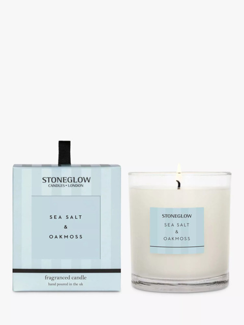 Stoneglow Modern Classic Sea Salt & Oakmoss Scented Candle, 200g - image 1