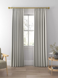John Lewis Cotton Blend Made to Measure Curtains or Roman Blind, Smoke - thumbnail 3