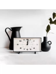 Newgate Clocks Wideboy Retro Silent Sweep Analogue Alarm Mantel Clock, 20.5cm - thumbnail 5