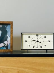Newgate Clocks Wideboy Retro Silent Sweep Analogue Alarm Mantel Clock, 20.5cm - thumbnail 3