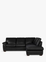 John Lewis Camden 5+ Seater RHF Chaise Corner End Leather Sofa, Dark Leg - thumbnail 5