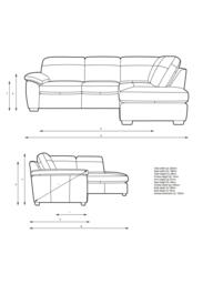 John Lewis Camden 5+ Seater RHF Chaise Corner End Leather Sofa, Dark Leg - thumbnail 2