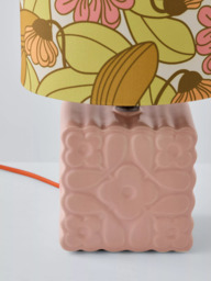Orla Kiely Juniper Stem Ceramic Table Lamp, Light Pink - thumbnail 4