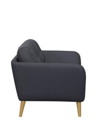John Lewis Arlo Medium 2 Seater Leather Sofa, Light Leg - thumbnail 3
