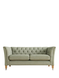 Laura Ashley Chatsworth Small 2 Seater Sofa, Oak Leg - thumbnail 1