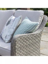 KETTLER Charlbury Signature 6-Seater Mini Corner Garden Lounging/Dining Set with Glass Top High/Low Table, Natural - thumbnail 5