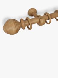 John Lewis Beehive Wooden Curtain Pole Kit, Dia.35mm - thumbnail 3