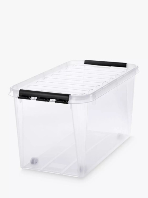 SmartStore Classic Plastic Storage Box with Lid, 70L - image 1