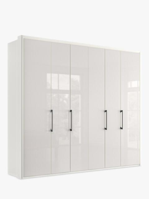 John Lewis Osaka 2.5m Bi-Fold Wardrobe with 6 Glass Doors - image 1