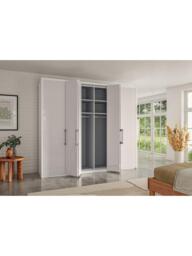 John Lewis Osaka 2.5m Bi-Fold Wardrobe with 6 Glass Doors - thumbnail 3