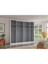 John Lewis Osaka 2.5m Bi-Fold Wardrobe with 6 Glass Doors - thumbnail 5