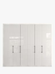 John Lewis Osaka 2.5m Bi-Fold Wardrobe with 6 Glass Doors - thumbnail 4
