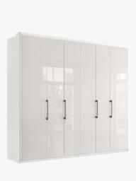 John Lewis Osaka 2.5m Bi-Fold Wardrobe with 6 Glass Doors