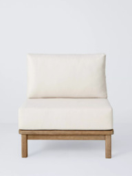 John Lewis Coast Eucalyptus Wood Garden Middle Unit Chair, Brushed Wood - thumbnail 3