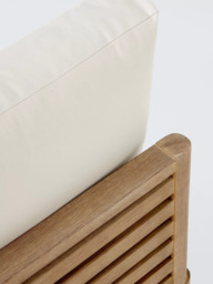 John Lewis Coast Eucalyptus Wood Garden Middle Unit Chair, Brushed Wood - thumbnail 6