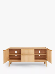 John Lewis Notch 2 Door, 2 Drawer Sideboard, Oak - thumbnail 6