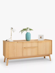 John Lewis Notch 2 Door, 2 Drawer Sideboard, Oak - thumbnail 5