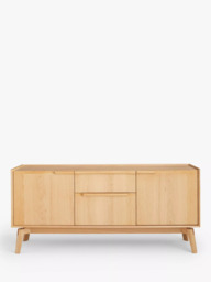 John Lewis Notch 2 Door, 2 Drawer Sideboard, Oak - thumbnail 3