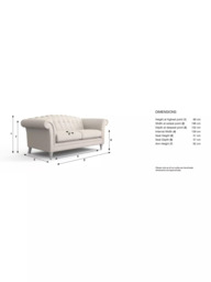 Laura Ashley Gloucester Large 3 Seater Sofa, Teak Leg - thumbnail 4