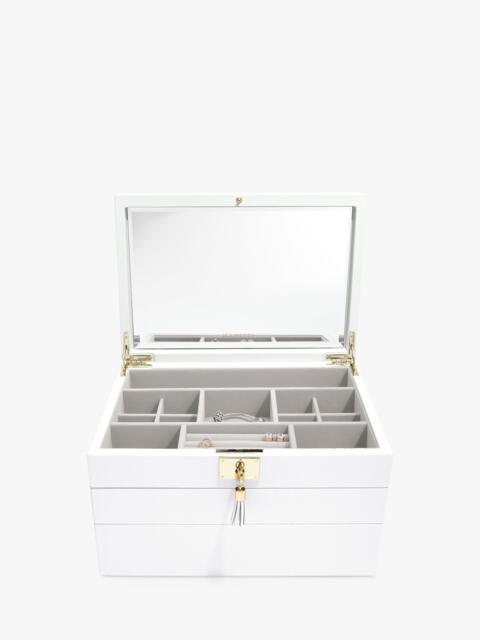 Stackers Leather Velvet Lined Jewellery Box - image 1