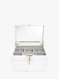 Stackers Leather Velvet Lined Jewellery Box