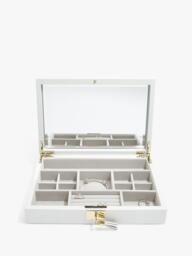 Stackers Leather Velvet Lined Jewellery Box - thumbnail 4