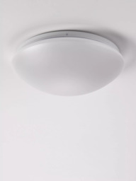 John Lewis Saint LED Flush Bathroom Ceiling Light, White - thumbnail 3