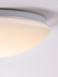 John Lewis Saint LED Flush Bathroom Ceiling Light, White - thumbnail 4