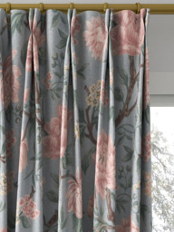 Laura Ashley Tapestry Floral Chenille Made to Measure Curtains or Roman Blind, Blush - thumbnail 4