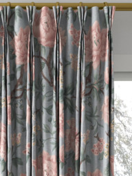 Laura Ashley Tapestry Floral Chenille Made to Measure Curtains or Roman Blind, Blush - thumbnail 6