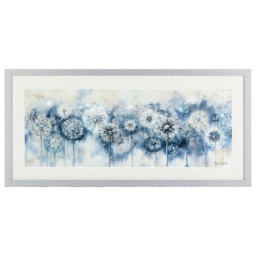 John Lewis Catherine Stephenson Blue Dandelion Embellished Framed Print, 50 x 105cm - thumbnail 1
