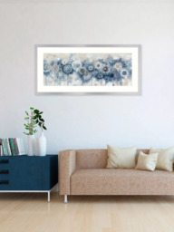 John Lewis Catherine Stephenson Blue Dandelion Embellished Framed Print, 50 x 105cm - thumbnail 3