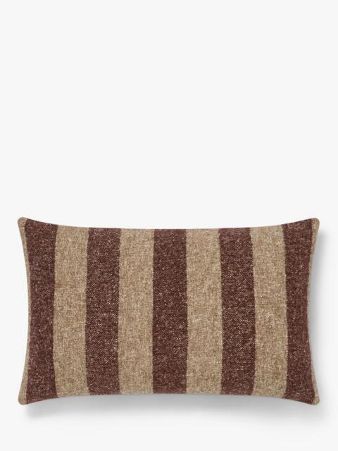 Piglet in Bed Flecked Stripe Rectangular Wool Cushion Cover - image 1