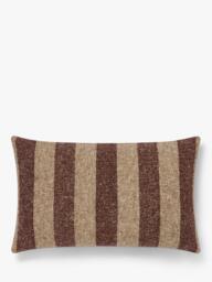Piglet in Bed Flecked Stripe Rectangular Wool Cushion Cover - thumbnail 1