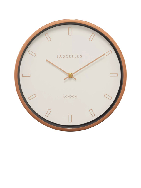 Brookpace Lascelles Firecrest Wall Clock, 30cm, Rose Gold - image 1