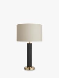 Industville Knurled Pillar Table Lamp, Brass