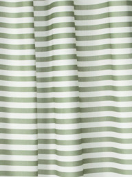 John Lewis Horizontal Stripe Recycled Polyester Shower Curtain, Green - thumbnail 3